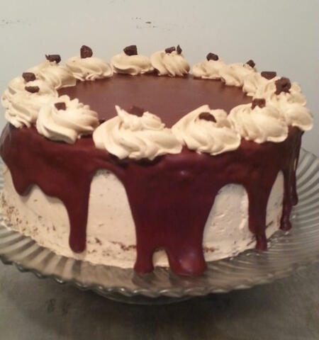 Chocolate iced cake